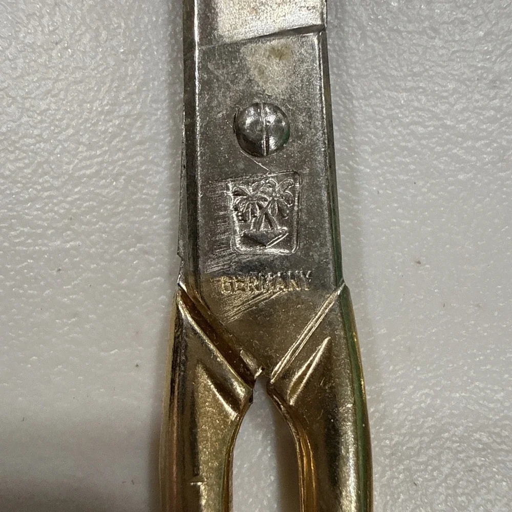 Germany Scissors Set of 4 Pairs Hallmarked‎ with Two Palm Trees Vintage 1950s
